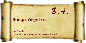 Bunya Angelus névjegykártya